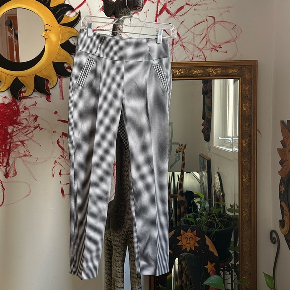 Suzy Shier Monochrome Checkered Pants - Picture 1 of 16